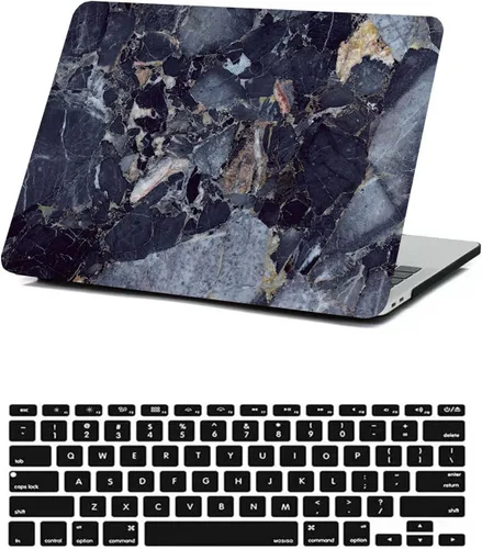Vista 16 de Funda protectora para MacBook Air 2024 2023 de 15 pulgadas M2 M3 Retina/Touch ID A2941 A3114, carcasa rígida de plástico negro para laptop y León 801