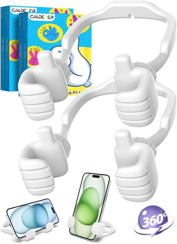 Vista 8 de CALDEVER Rellenos de Calcetín para Adolescentes Niños Niñas Adultos Soporte para Teléfono Celular Patentado Paquete de 2 Soporte Perezoso Thumbs Up