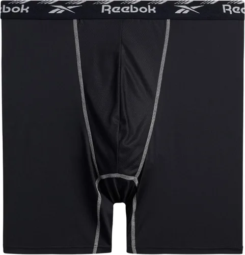 Vista 4 de Reebok Ropa interior para hombre, calzoncillos tipo bóxer de alto rendimiento (paquete de 3)