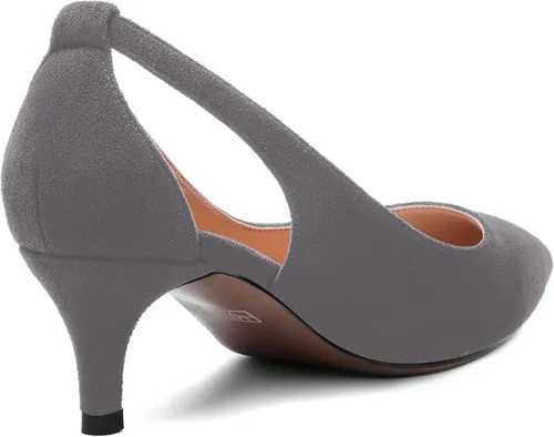 Vista 5 de AMBELIGHT Zapatos de tacón bajo para mujer, sin cordones, con puntera puntiaguda, de 2.0 in