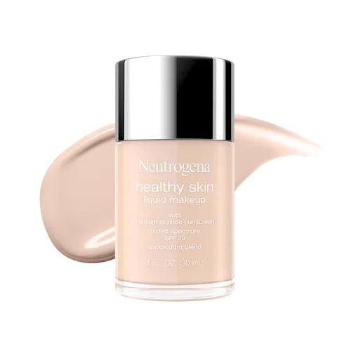 Vista 39 de Neutrogena Piel Sana líquido Maquillaje Protector solar SPF 20 de amplio espectro, para base ligera de cobertura media, provitamina B5