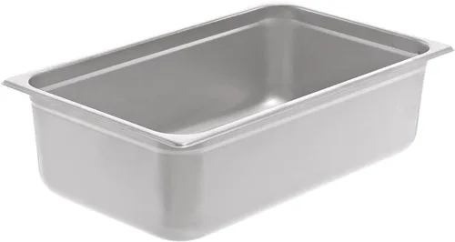 Vista 20 de Tiger Chef Bandeja de mesa de vapor antiatascos de acero inoxidable de calibre 22 de 6 pulgadas 1/2 con tapa
