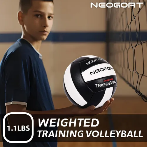 Vista 4 de 1.1LBS Weighted Heavy Volleyball For Setters Serve Trainer Setter Weighted Volleyball Training Equipment Size 5 Soft PU Leather, Durable for