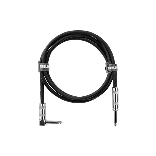 Vista 9 de Cableworks de Gator Cases Serie Backline, Cable de Instrumento de Guitarra de 5 Pies, Recto a Ángulo Recto (GCWB-INS-05RA)