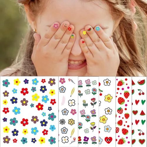 Vista 10 de 12 hojas de calcomanías de Navidad para uñas, tiras de esmalte de uñas, autoadhesivas, diseño de Papá Noel, árbol de Navidad, copo de nieve con 2