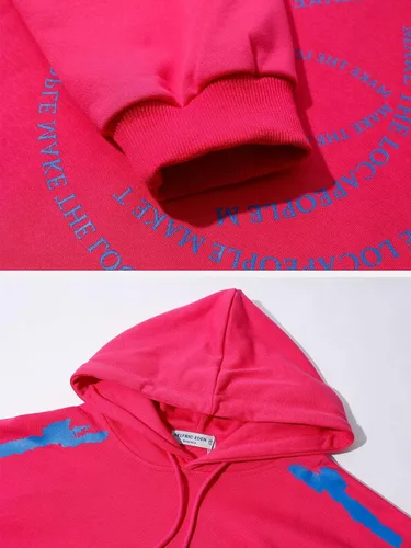 Vista 3 de Aelfric Eden Sudadera con capucha para hombre, sudadera de forro polar, estilo hip hop, ropa de calle, casual, sudadera con capucha