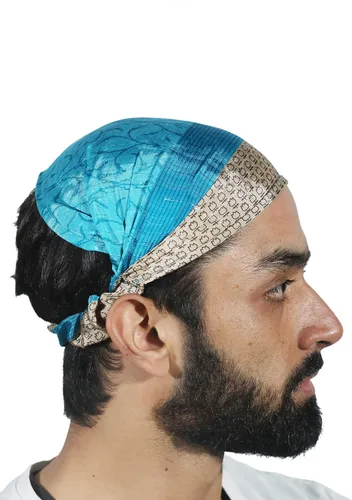Vista 6 de SARJANA HANDICRAFTS Lote 10 piezas para mujer, banda de seda estampada para el cabello (surtido))