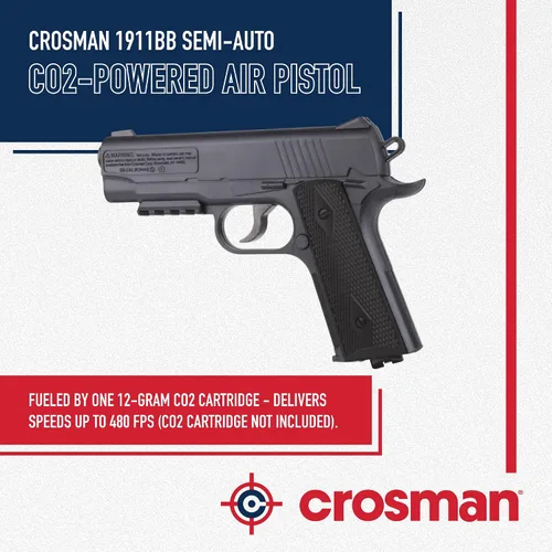 Vista 3 de Crosman 1911 Semi-auto .177 BB CO2 Pistola de aire