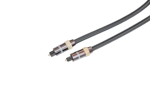 Vista 9 de Cable de audio óptico, cable de audio de fibra óptica de 20 pies con funda de aluminio, cable trenzado de nailon, chapado en oro, cable digital