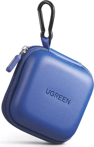 Vista 9 de Funda UGREEN para auriculares, Funda impermeable para auriculares compatible con AirPods Pro, Estuche para auriculares con mosquetón de acero Negro