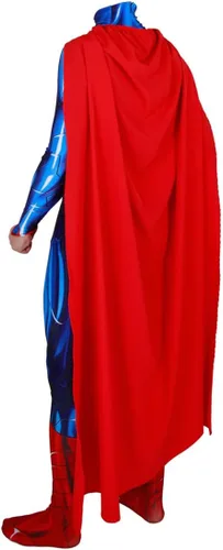 Vista 3 de Disfraces de superhéroe para adultos, hombres y mujeres, trajes de Halloween, disfraz de elastano