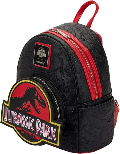 Vista 4 de Loungefly Universal Jurassic Park Logo Mini Mochila, Multi, Jpbk0004