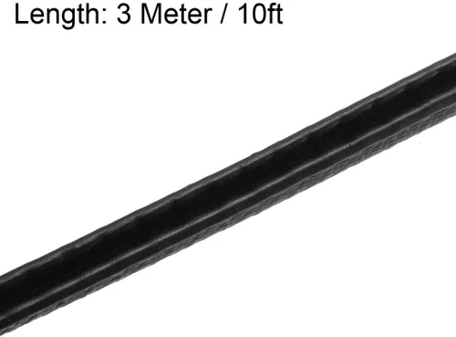 Vista 3 de uxcell Edge Trim U Seal Negro PVC Plástico U Channel Edge Protector