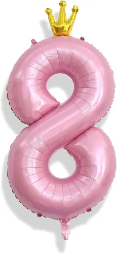 Vista 13 de Globos de Sirena Número 0 de 40 Pulgadas, Juego de Globos de Números Grandes Morado Verde Azulado Arcoíris 0-9, Globos de Números de Papel