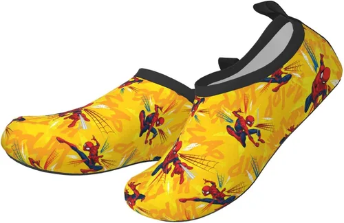 Vista 2 de FANSUN Favorite Superheros - Zapatos de agua para niños, ligeros, antideslizantes, descalzos, de secado rápido, para deportes, piscina, playa