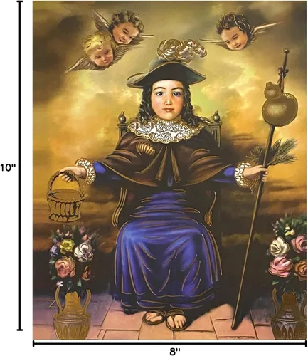 Vista 2 de GCK Holy Infant of Atocha - Arte de pared cristiano católico de 8 x 10 pulgadas para decoración del hogar, impresión artística religiosa para marco