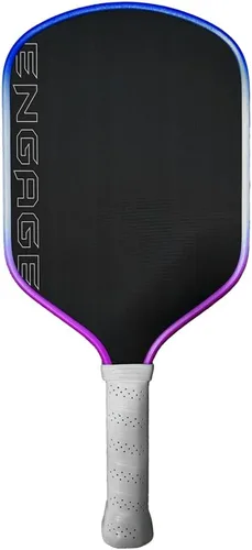 Vista 2 de Engage Pursuit Alpha Pro - Paleta de pickleball de 0.555 pulgadas, cara de fibra de carbono cruda, paleta de velocidad alargada de 8.0 onzas