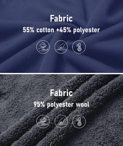 Vista 67 de SCODI Sudaderas con capucha para hombre, forro polar pesado, cremallera completa, forro de sherpa grueso, chaqueta con capucha
