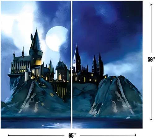 Vista 3 de Harry Potter - Set de 15 escenarios multicolor con accesorios, colorido, perfecto para fiestas temáticas y eventos