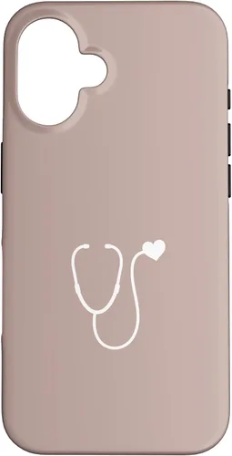 Vista 32 de Pink Taupe - Funda con estetoscopio de corazón para enfermera o doctor para iPhone 17