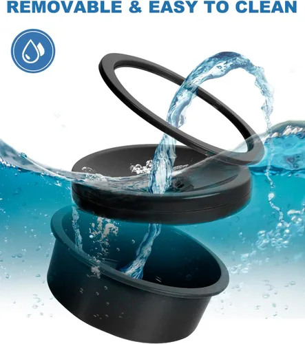 Vista 6 de Tazón de agua sin derrames para perros, 30oz anti-babeo para beber lento, sin derrames sucios, salpicaduras o goteos