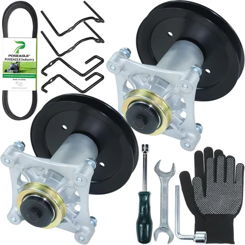 Vista 15 de Kit de montaje de husillo 587819701 previamente engrasado que reemplaza a Craftsman 187292 187281 192870 192872 Husqvarna 587125401 532187281