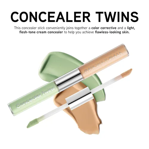 Vista 5 de Physicians Formula Barra Correctora Cremosa de Doble Punta Verde/Claro, Neutralizante, Ojeras, Cicatrices, Manchas, Ojos