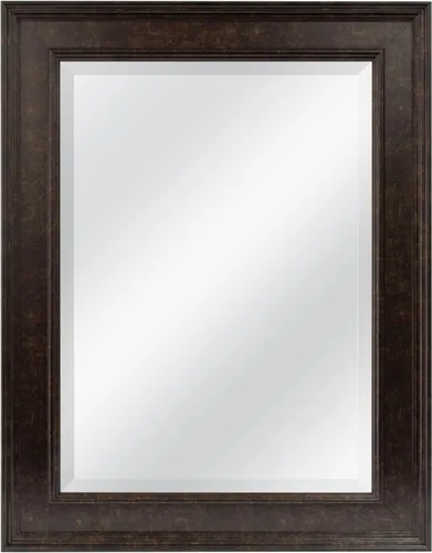 Vista 38 de MCS Simplicity - Espejo de pared grande de 21.5x25.5 pulgadas, espejo negro con detalle biselado, espejo para colgar en pared vertical u horizontal