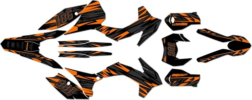 Vista 13 de Graphics Kit for KTM 200XC-W,250XC-W,300XC-W,450XCF-W and 500XCF-W (2016) Twitch Series Cyan 16 Mil - On/Off The Road - Dirt Pit Bike Sticker