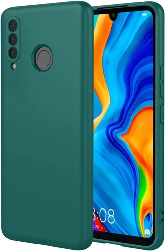 Vista 11 de Funda para Huawei P30 LITE, funda de silicona líquida, forro de microfibra antiarañazos, a prueba de golpes, compatible con Huawei P30 Lite (A)
