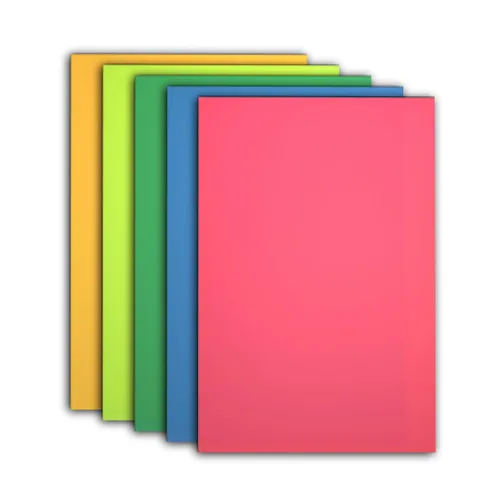 Vista 14 de TOEPODO Paquete de 2 hojas de acrílico fundido de neón fluorescente de 1/8 de pulgada, paneles de plexiglás de neón fluorescente que brillan