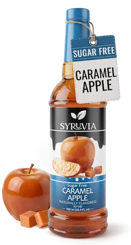 Vista 68 de Jarabe de café sin azúcar Syruvia, jarabe con sabor a caramelo para bebidas, lattes y postres – 25.4 fl oz
