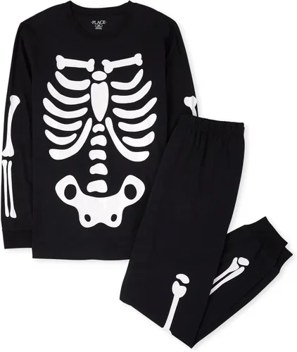 Vista 65 de The Children's Place Pijama de Navidad unisex para bebé, algodón
