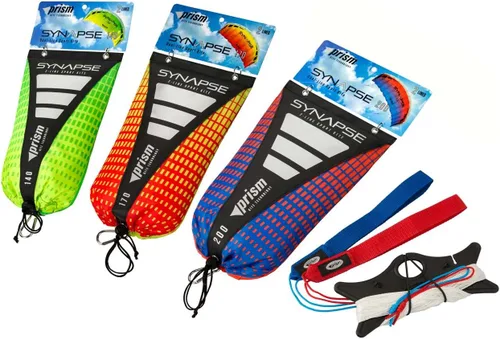 Vista 7 de Prism Kite Technology Synapse 140 Dual-line Parafoil Kite - an Ideal Entry Level Kite for Kids and Adults to Dual-line Kiting, Cilantro