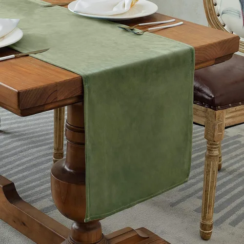 Vista 21 de BALCONY & FALCON Camino de mesa con borlas, lavable a máquina, caminos de mesa decorativos de lujo para el hogar para comedor, fiestas, banquetes