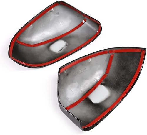 Vista 5 de Cubierta de tapa de espejo retrovisor lateral exterior ABS para BMW X5 X6 X7 F15 F16 G05 G06 G07 2014-2019 Accesorios de automóvil (negro brillante)