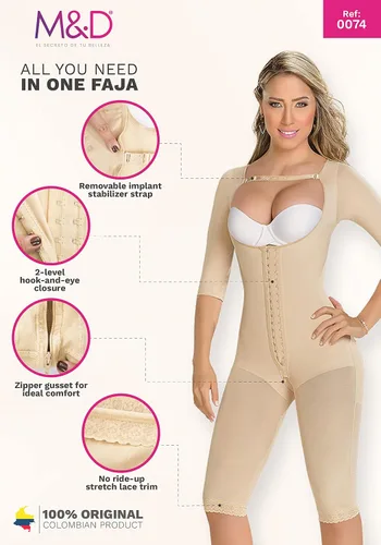Vista 5 de MD 0074 - Moldeador de cuerpo completo para mujer Fajas Colombianas