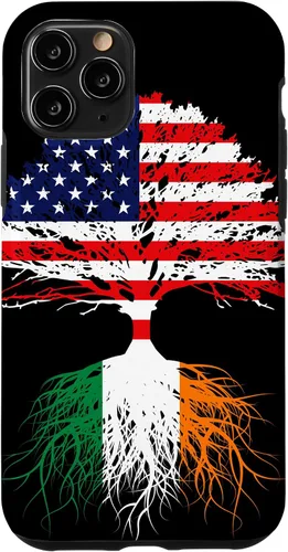Vista 27 de iPhone 16 Ireland Born Irish Family Roots Irish American US Flag Gift Case