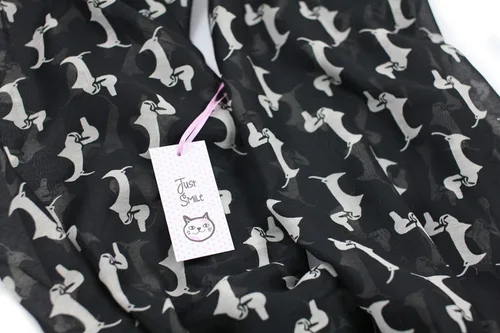 Vista 2 de 6 colores) Bella Dachshund Doxie Dog Infinity bufanda, Mujer Animal Print Loop Chal