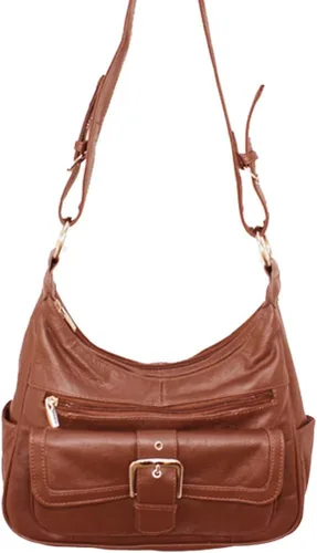 Vista 6 de Bolso Hobo de la aleta de la hebilla de cuero de la fie