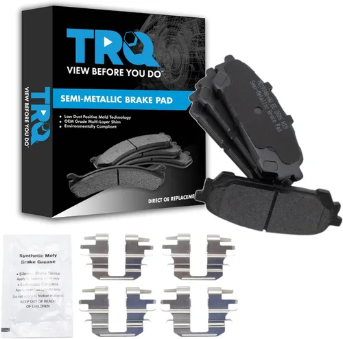 Vista 60 de TRQ Pastillas de freno delanteras semi metálicas compatibles con Ford Expedition 2018-2021 F-150 2018-2020 Lincoln Navigator 2018-2022