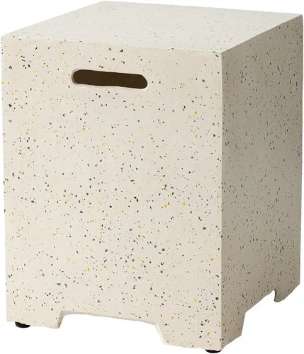 Vista 9 de COSIEST Mesa de tanque de propano para exteriores con diseño de grano de madera, mesa de tanque oculta exterior de 16 pulgadas, oculta el tanque