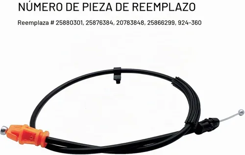 Vista 4 de Cable de pestillo de puerta de 16.5 pulgadas, cable de liberación de pestillo de manija de puerta interior compatible con Chevy Tahoe Sierra Yukon