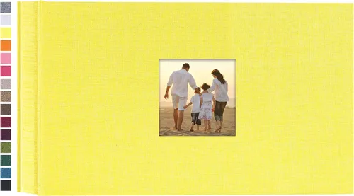 Vista 46 de potricher - Álbum de fotos pequeño para 100 fotos de 4 x 6 pulgadas, con portada de lino con foto, familiar, para bodas, aniversarios, bebés o Beige