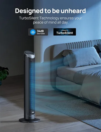 Vista 4 de Dreo Paquete de ventilador de torre inteligente para dormitorios