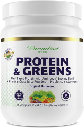 Vista 3 de Paradise Herbs Proteína de guisante en polvo, orgánica, keto, paleo, vegano, sin OMG, sin gluten, sin sabor, 15 porciones, 450 g (15.87 oz)