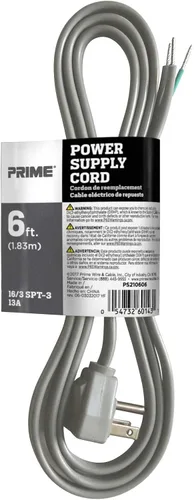 Vista 3 de Prime PS210606 - Cable de alimentación para eliminación de basura, gris, 6 pies