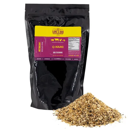 Vista 10 de Lane's BBQ Q-NAMI Rub Seasoning Sabor asiático Sin gluten Sin MSG ni conservantes (4 onzas)