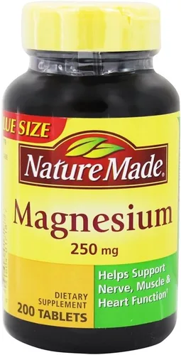 Vista 16 de Nature Made Magnesio 250 mg, suplementos de magnesio para hombres y mujeres, apoyo para la salud muscular, cardíaca, ósea y nerviosa, 90 cápsulas