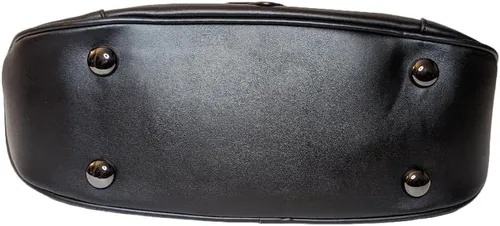 Vista 6 de Rock Rebel Edward Scissorhands - Bolsa de bolera Kisslock a rayas blancas y negras